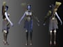 turn 2d image to 3d character, 3d mascot modeler,rig 3d stylized model,vrm model