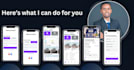 design a modern mobile app UI UX in figma for ios and android