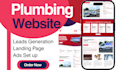 design plumbing website with booking system for plumber website handyman website