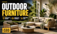 create outdoor furniture renders for ecommerce