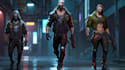 design cyberpunk and fantasy and sci fi character splash art
