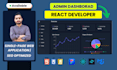 develop admin dashboard using reactjs, chartjs and tailwindcss