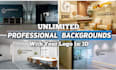 create fully customized google meet and zoom virtual background