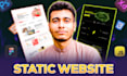 design a premium, static websites
