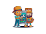 make famous modernized mobile repair logo