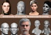 3d head model 3d bust 3d sculpting 3d face 3d animation 3d modeling 3d rendering