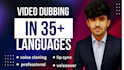 do ai video dubbing ,voiceover and lip sync with cloned voice