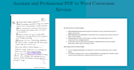 convert pdf to word with format