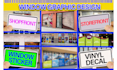 design modren shopfront, storefront, window graphic,signage,decal,vinyl, sticker