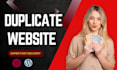 create top quality duplicate, copy clone, redesign website