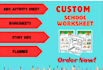 create custom kindergarten worksheets
