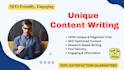 write professional website content
