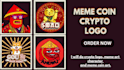 crypto logo, telegram sticker, animated sticker, nft sticker park, meme coin art