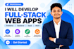full stack web app developer frontend, backend,saas, mvp developer