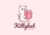 design kitty cat themed mascot logo
