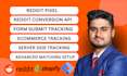 setup reddit pixel conversion API server side tracking
