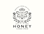 make very clear genuine bee honey logo