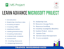 provide microsoft project training on live project