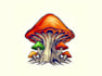 make evident natural mushroom logo