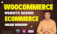 design online woocommerce website or ecommerce webshop
