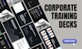 design engaging corporate training decks and professional presentation design