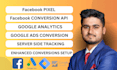 setup facebook pixel, google analytics, ads conversion tracking, GTM