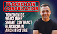 consult tokenomics, smart contract, web3 dapp, building blockchain
