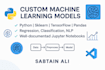 build custom machine learning models and ai projects using python