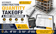 do accurate construction quantity takeoff and cost estimation