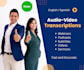 do audio and visual transcriptions