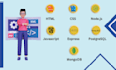 create web applications with HTML CSS javascript and nodejs