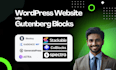 design and redesign wordpress websites with gutenberg block