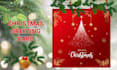 design new year, christmas card and video