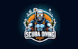 make an awesome scuba diving mascot logo within two days
