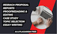 research article, research summary paper, proposal, case study, report writing