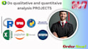 do qualitative and quantitative analysis projects using stata spss