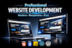 build custom website as full stack website developer, design or custom website