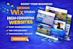design or build wix studio website or redesign wix studio business website