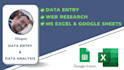 help you do data entry, web research, excel, google sheet