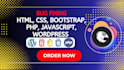 fix HTML, CSS, bootstrap and responsive issues
