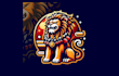 do japanese lion mascot logo design service