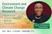 write environment research, biodiversity, climate change, ecology and ecosystems