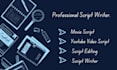 write your movie script,script writing,youtube script