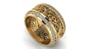 make 3d ring bracelet  jewelry design with realistic renders