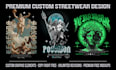 create custom streetwear t shirt design and hoodies design