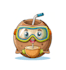 make modern mascot juice coconut drink logo