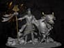 3d character modeling, sculpting, anime, statue 3d printing