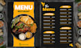 design digital menu, digital restaurants menu board