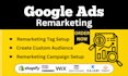 do retargeting, remarketing google ads for shopify store
