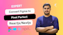 convert figma to react, figma to nextjs, responsive website
